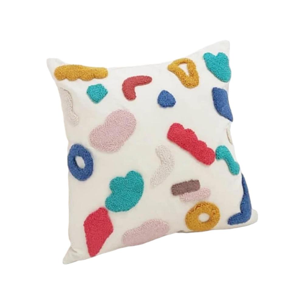 Çok Renkli Punch Kırlent Kılıfı