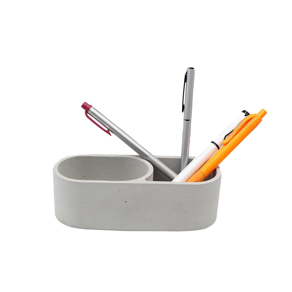 El Yapımı Brüt Masaüstü Kalemlik & Notluk