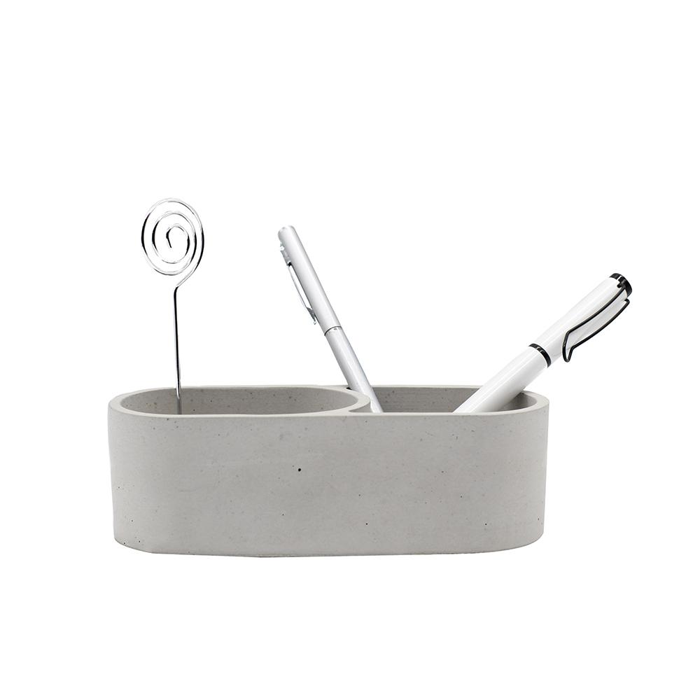 El Yapımı Brüt Masaüstü Kalemlik & Notluk