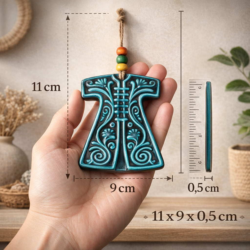 Dekoratif Seramik Kaftan Motifli Duvar Süsü