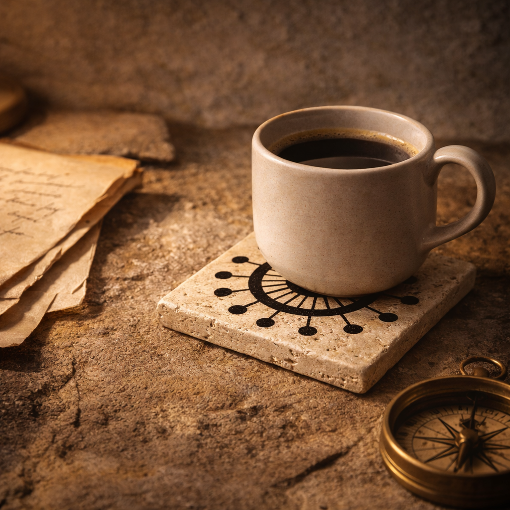 Century Collection Traverten Bardak Altlığı