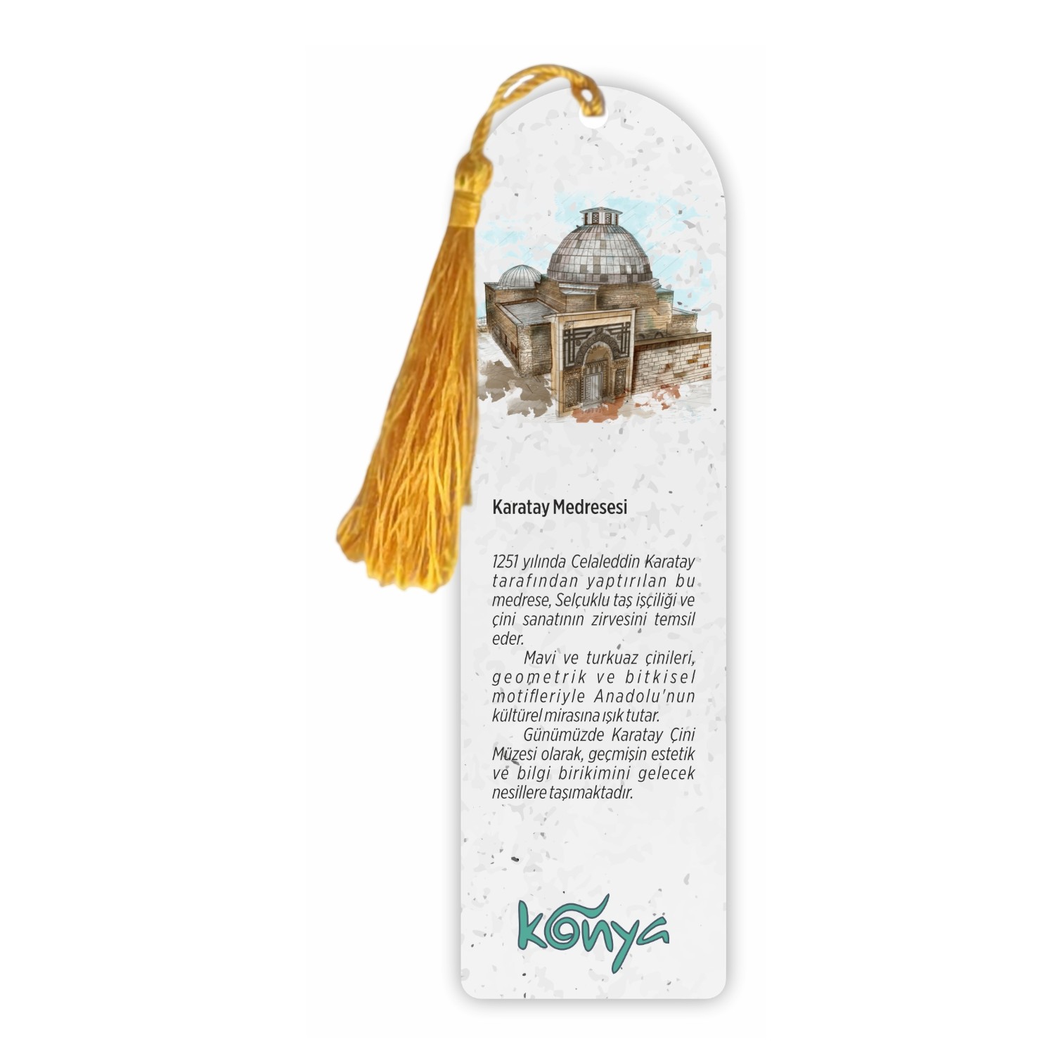 Konya Değerleri 8’li Kitap Ayracı Seti – Tarihi Yapılar Temalı Koleksiyon