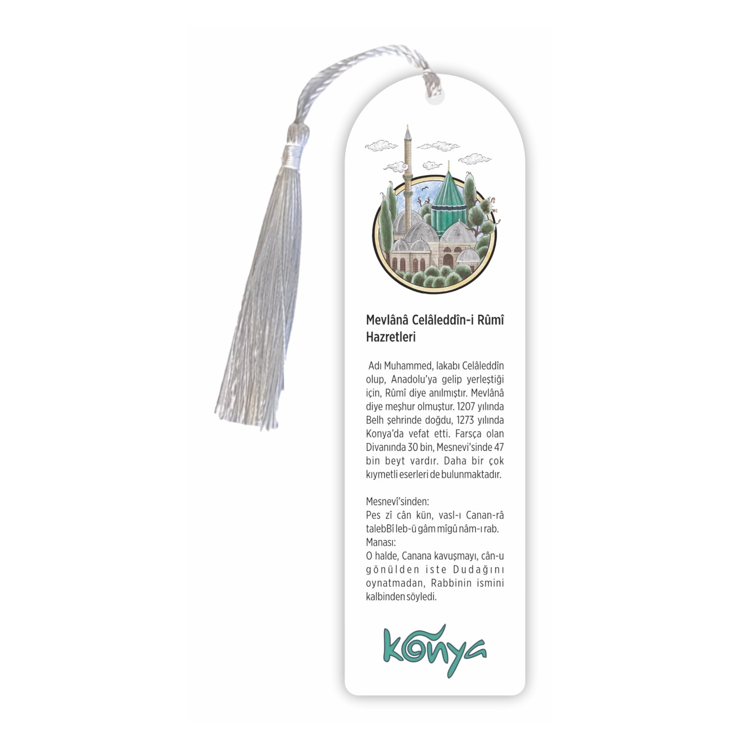 Mevlânâ Celâleddîn-i Rûmî Hazretleri Kitap Ayracı