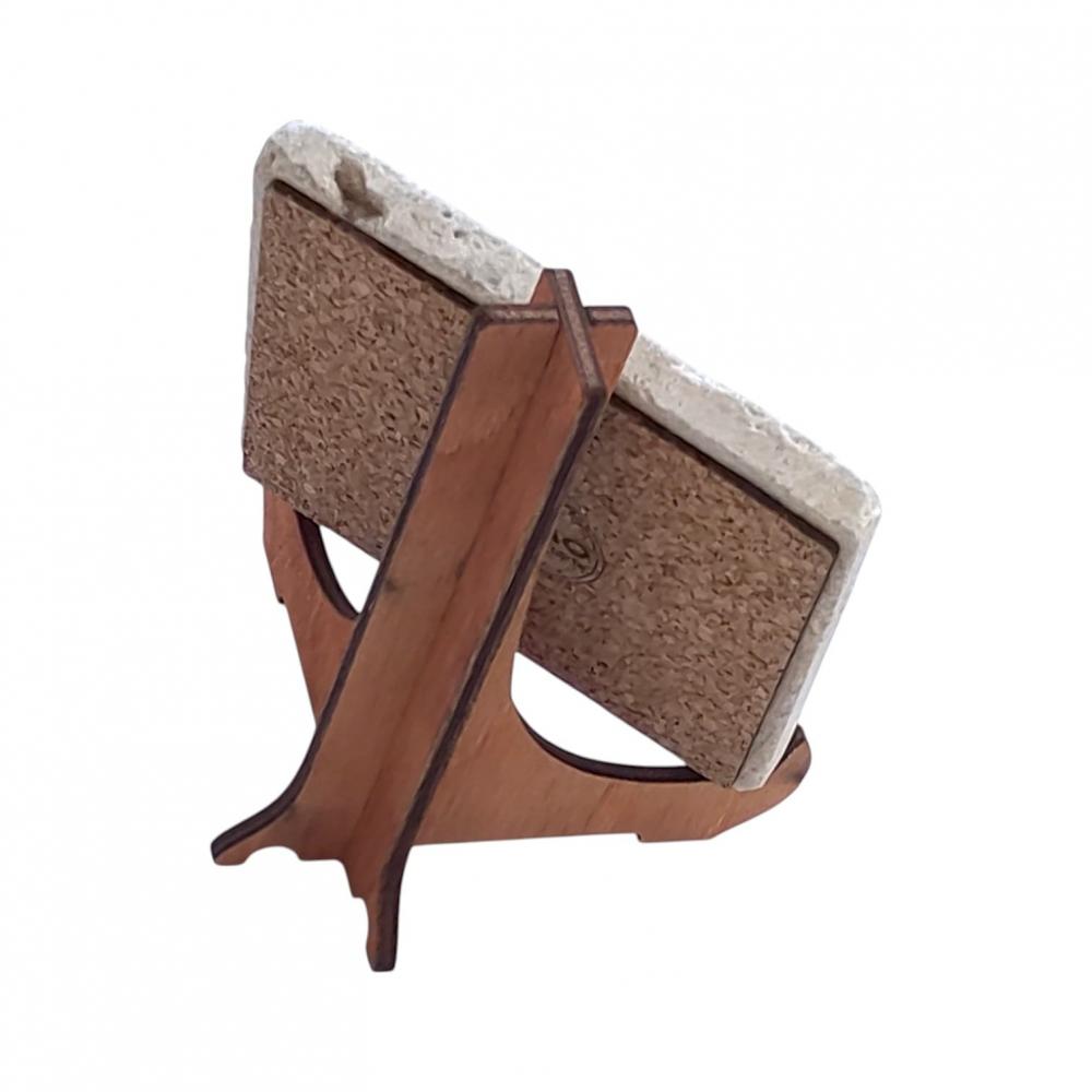 Çatalhöyük Atmaca Motifli Doğal Traverten Pano – El Yapımı Dekoratif Pano