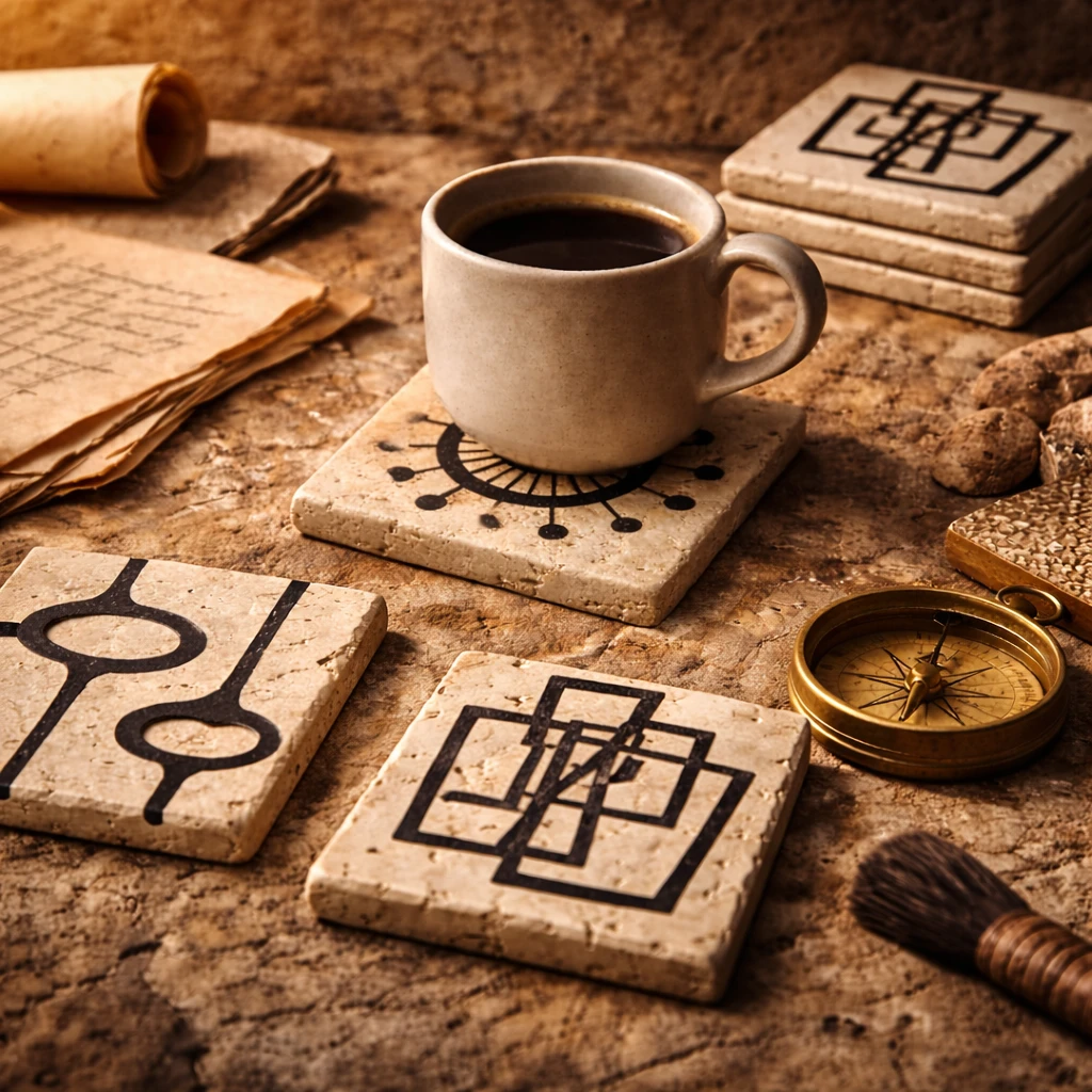 Century Collection Traverten Bardak Altlığı